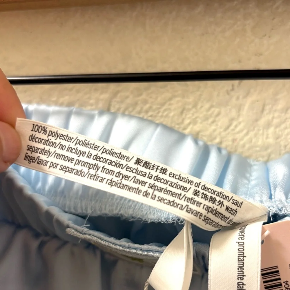 For Love And Lemons Light Blue Pajama Bottoms - Picture 10 of 13